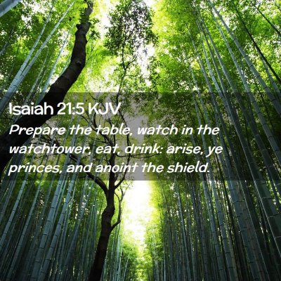 Isaiah 21:5 KJV Free Bible Images