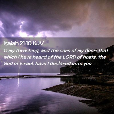 Isaiah 21:10 KJV Free Bible Images