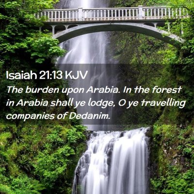 Isaiah 21:13 KJV Free Bible Images