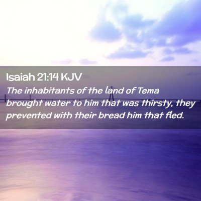 Isaiah 21:14 KJV Free Bible Images