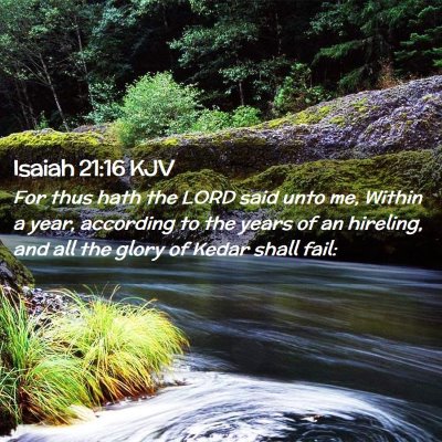 Isaiah 21:16 KJV Free Bible Images