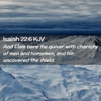 Isaiah 22:6 KJV Free Bible Images