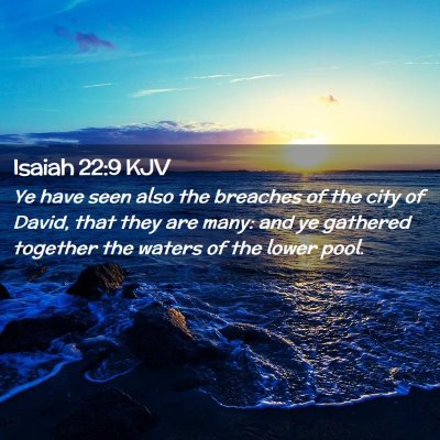 Isaiah 22:9 KJV Free Bible Images