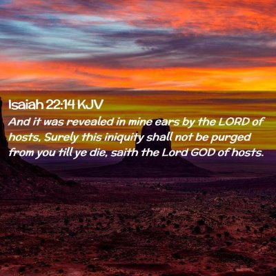 Isaiah 22:14 KJV Free Bible Images