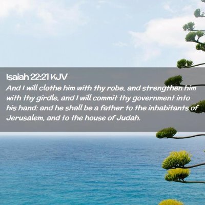 Isaiah 22:21 KJV Free Bible Images