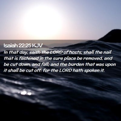 Isaiah 22:25 KJV Free Bible Images