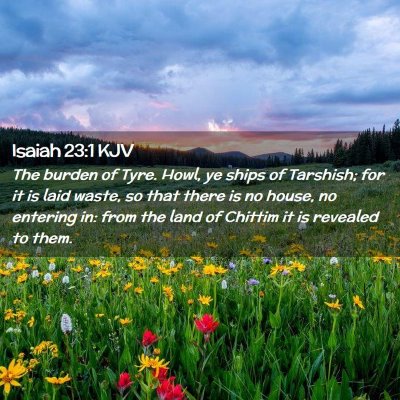 Isaiah 23:1 KJV Free Bible Images