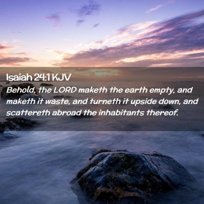 Isaiah 24:1 KJV Free Bible Images