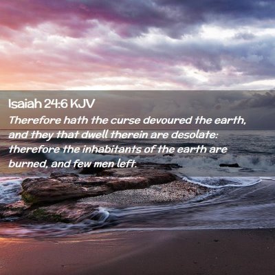 Isaiah 24:6 KJV Free Bible Images