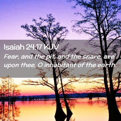 Isaiah 24:17 KJV Free Bible Images