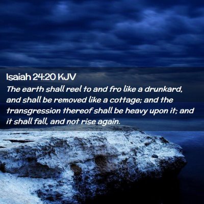 Isaiah 24:20 KJV Free Bible Images