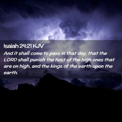 Isaiah 24:21 KJV Free Bible Images