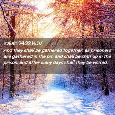 Isaiah 24:22 KJV Free Bible Images