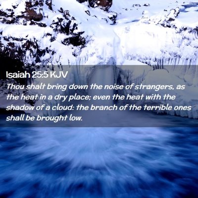 Isaiah 25:5 KJV Free Bible Images