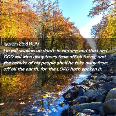 Isaiah 25:8 KJV Free Bible Images