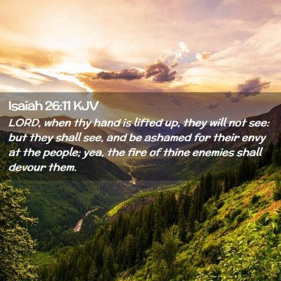 Isaiah 26:11 KJV Free Bible Images