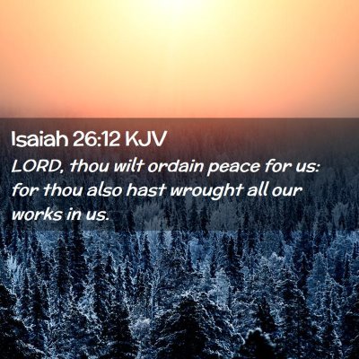 Isaiah 26:12 KJV Free Bible Images