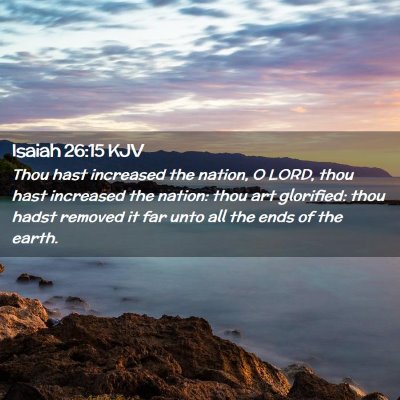 Isaiah 26:15 KJV Free Bible Images