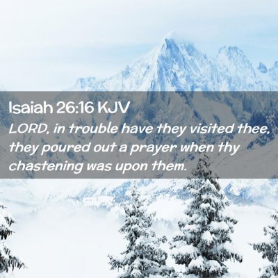 Isaiah 26:16 KJV Free Bible Images