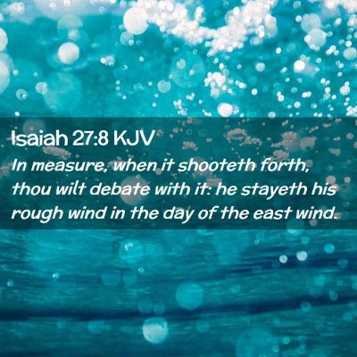 Isaiah 27:8 KJV Free Bible Images