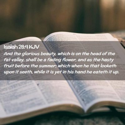 Isaiah 28:4 KJV Free Bible Images