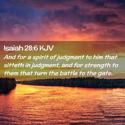 Isaiah 28:6 KJV Free Bible Images