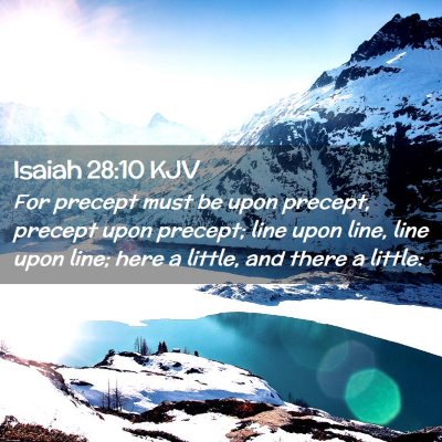 Isaiah 28:10 KJV Free Bible Images