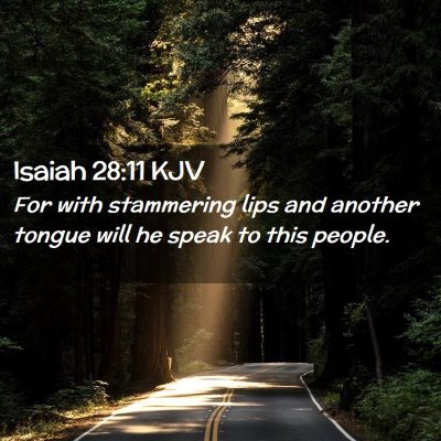 Isaiah 28:11 KJV Free Bible Images