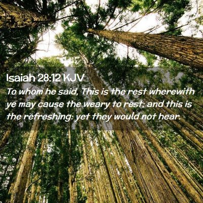 Isaiah 28:12 KJV Free Bible Images