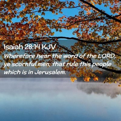 Isaiah 28:14 KJV Free Bible Images