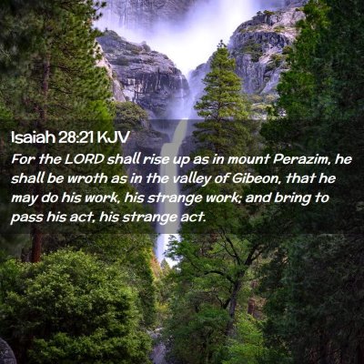 Isaiah 28:21 KJV Free Bible Images