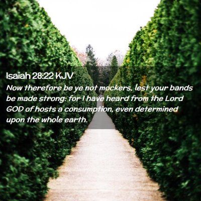 Isaiah 28:22 KJV Free Bible Images