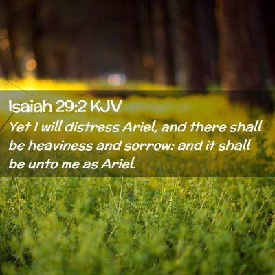 Isaiah 29:2 KJV Free Bible Images