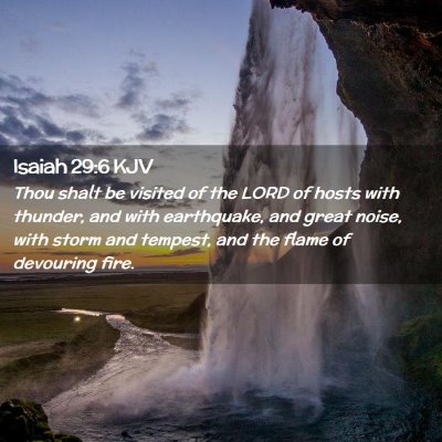 Isaiah 29:6 KJV Free Bible Images