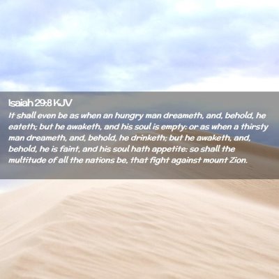 Isaiah 29:8 KJV Free Bible Images