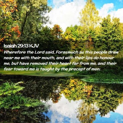 Isaiah 29:13 KJV Free Bible Images