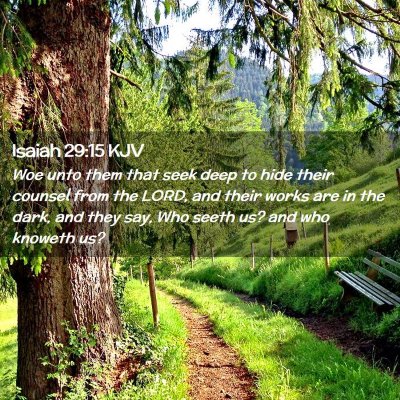 Isaiah 29:15 KJV Free Bible Images