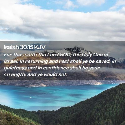 Isaiah 30:15 KJV Free Bible Images