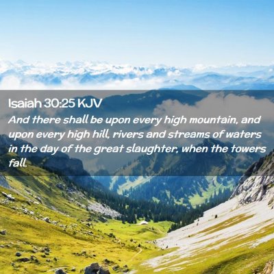 Isaiah 30:25 KJV Free Bible Images