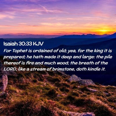 Isaiah 30:33 KJV Free Bible Images