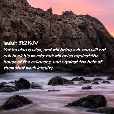 Isaiah 31:2 KJV Free Bible Images