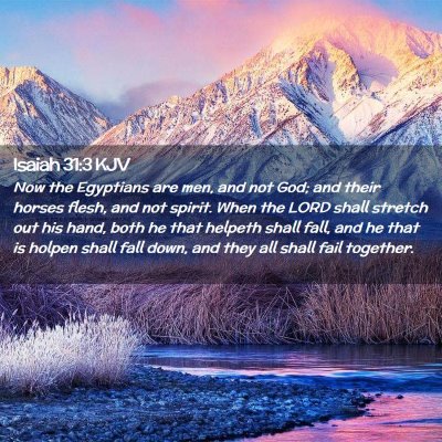 Isaiah 31:3 KJV Free Bible Images