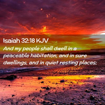 Isaiah 32:18 KJV Free Bible Images