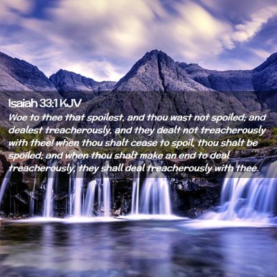 Isaiah 33:1 KJV Free Bible Images