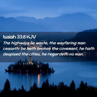 Isaiah 33:8 KJV Free Bible Images