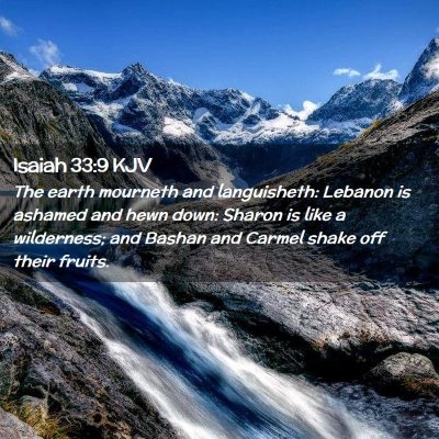 Isaiah 33:9 KJV Free Bible Images