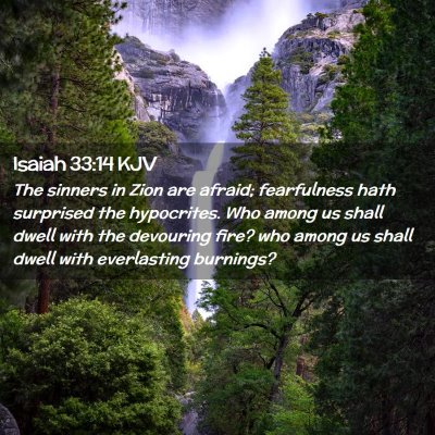 Isaiah 33:14 KJV Free Bible Images