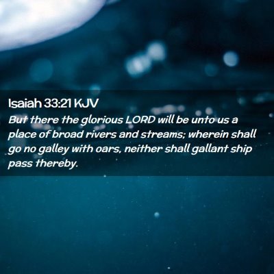 Isaiah 33:21 KJV Free Bible Images