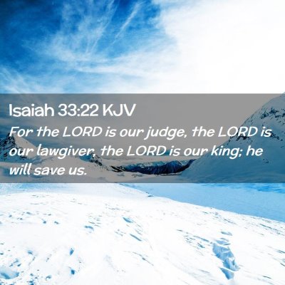 Isaiah 33:22 KJV Free Bible Images