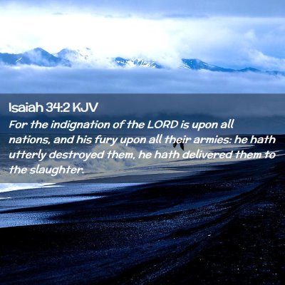 Isaiah 34:2 KJV Free Bible Images